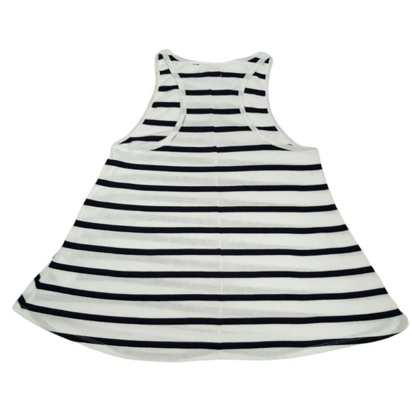 Hollister Tank Top Womens Small White Striped Flowy Sleeveless 24 in Long - Picture 6 of 9